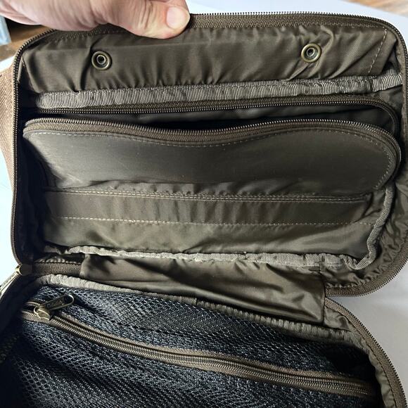 Cabela's Vintage Olive Green Canvas Small Bag Carrying Case Hunting Travel - Picture 7 of 9